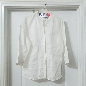 White linen blouse